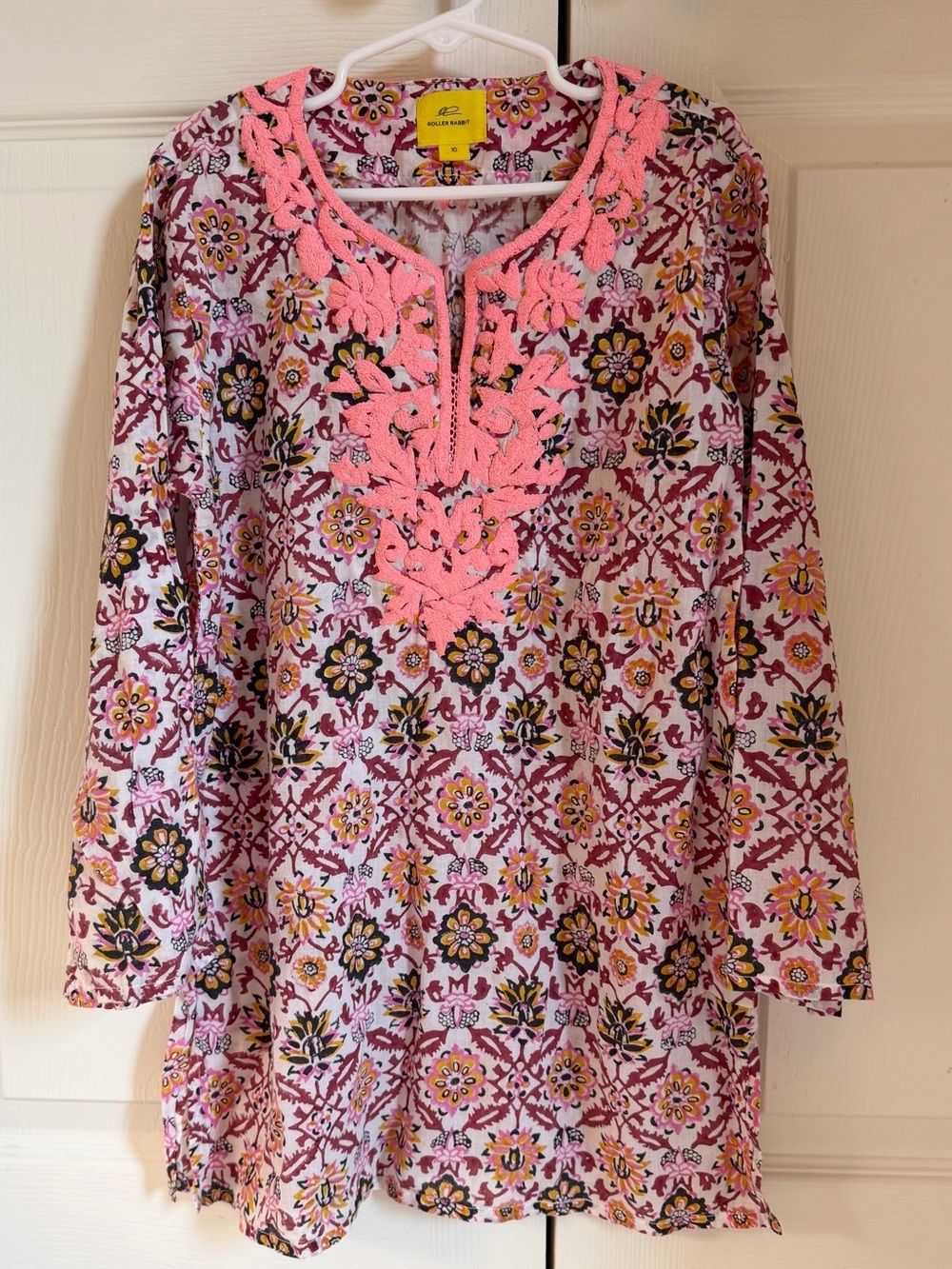 EUC Roller Rabbit Girls tunic top/ coverup size 10